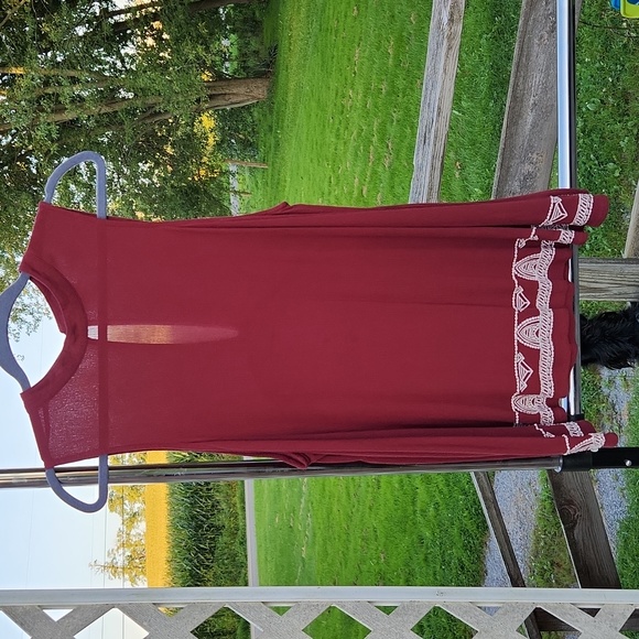 Embroidered Moon Neck Tank - Picture 1 of 5